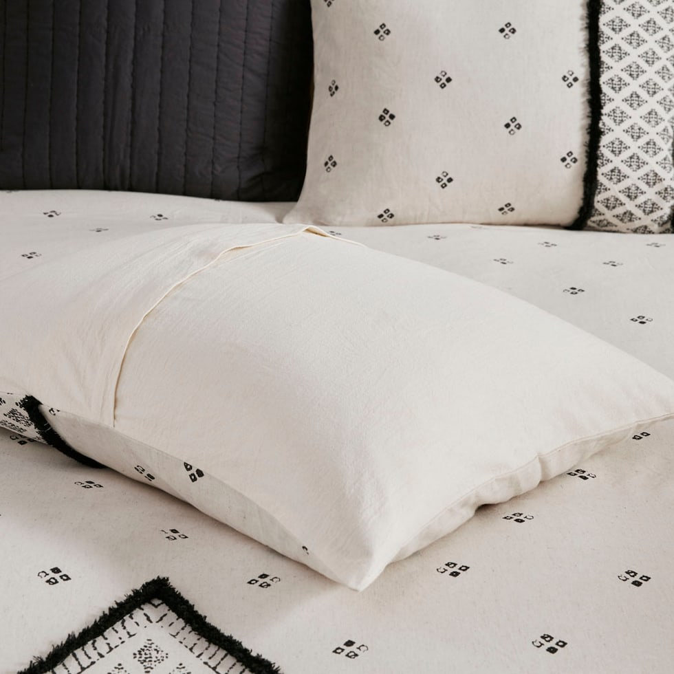 aubrielle black full queen bedding set   