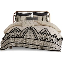 aubrielle black king california king bedding set   