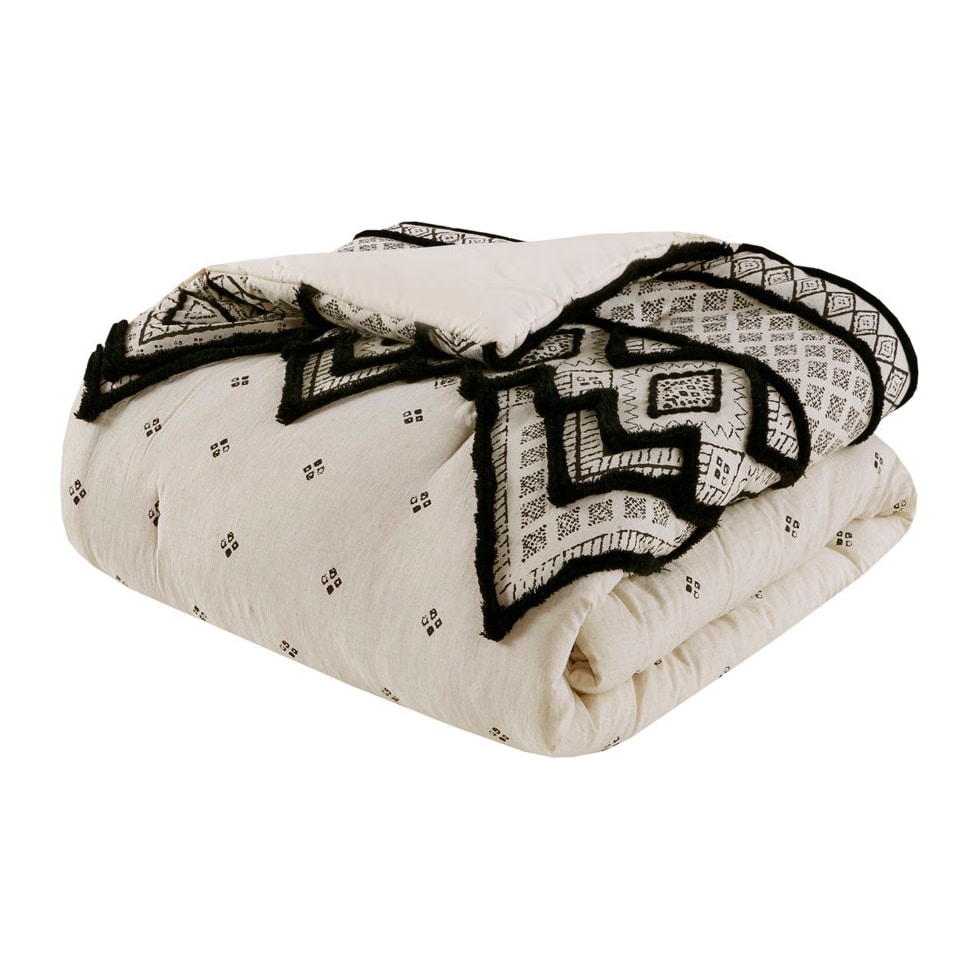 aubrielle black king california king bedding set   