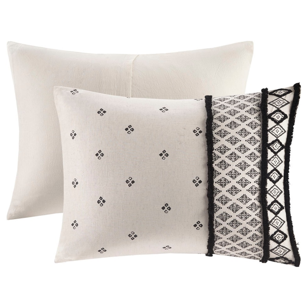 aubrielle black king california king bedding set   