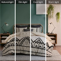 aubrielle black king california king bedding set   