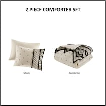 aubrielle black king california king bedding set   