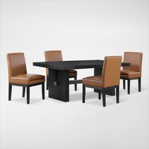 auburn dining black  pc dining room   