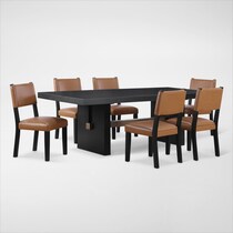 auburn dining black  pc dining room   