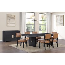 auburn dining black  pc dining room   