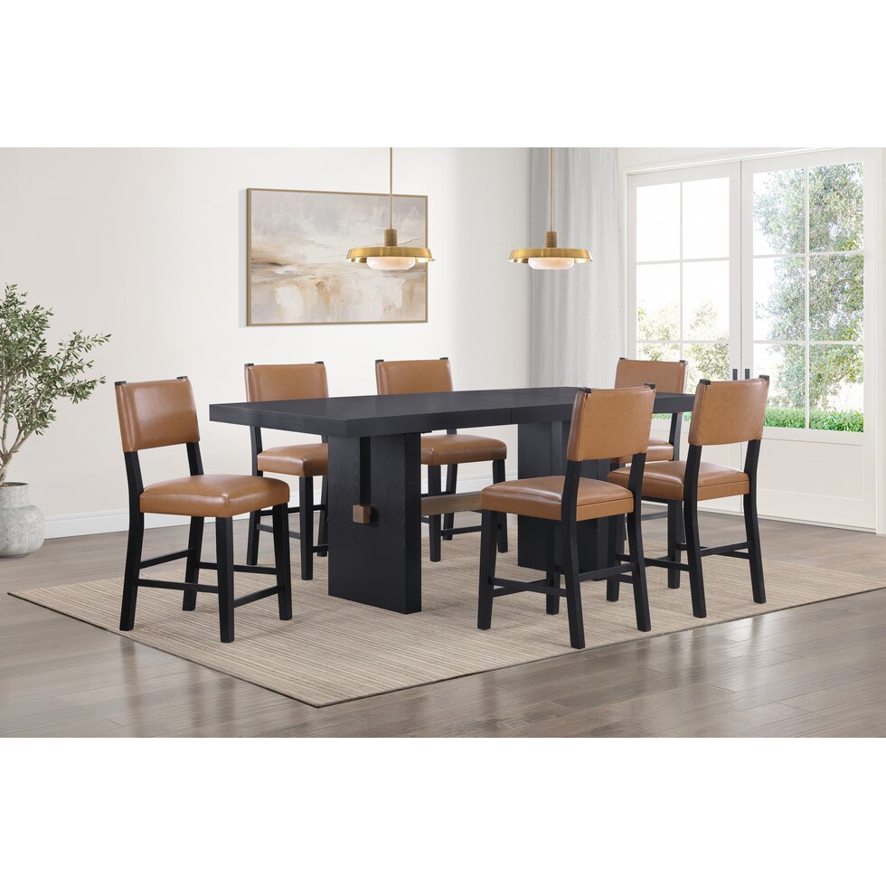 auburn dining black counter height stool   