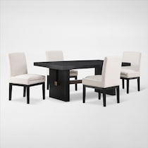 auburn dining black host chair   