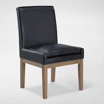 auburn dining black natural legs  pc dining room   