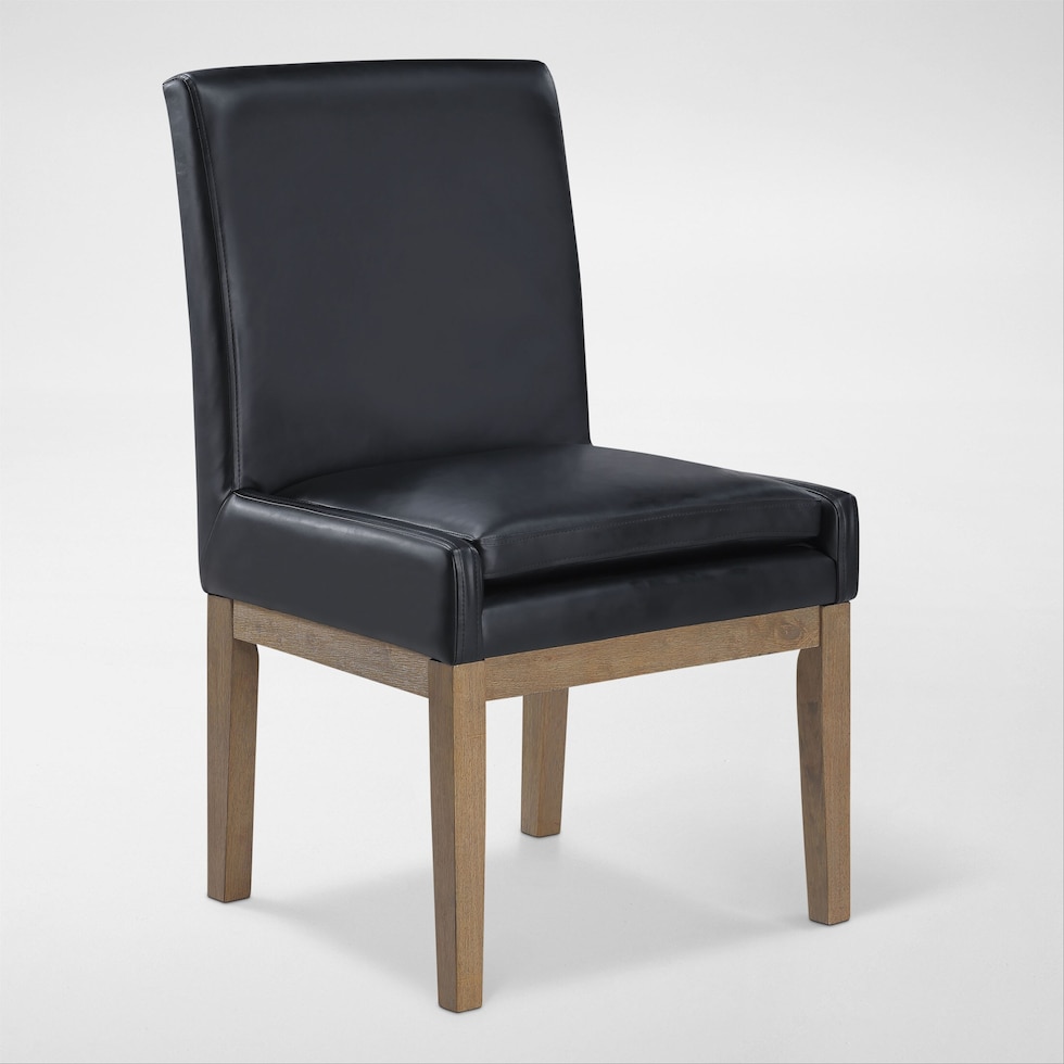 auburn dining black natural legs  pc dining room   