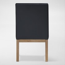 auburn dining black natural legs  pc dining room   