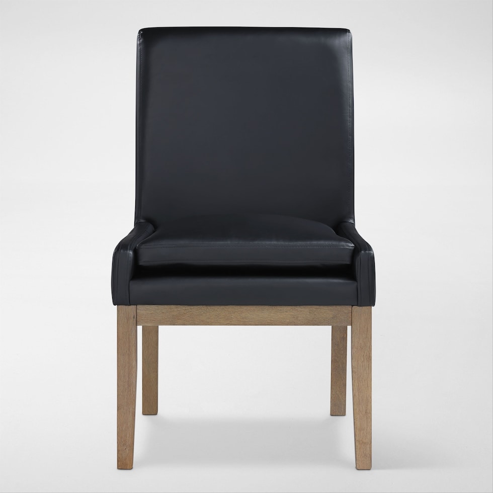 auburn dining black natural legs  pc dining room   