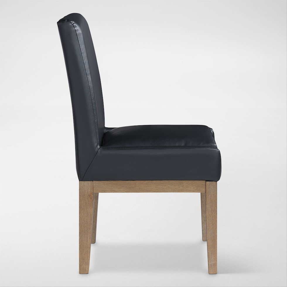 auburn dining black natural legs  pc dining room   