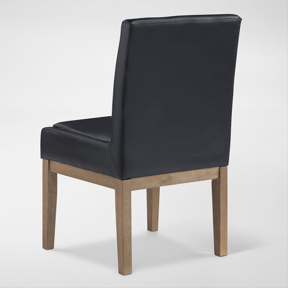 auburn dining black natural legs  pc dining room   