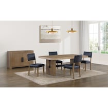 auburn dining black natural legs dining chair   