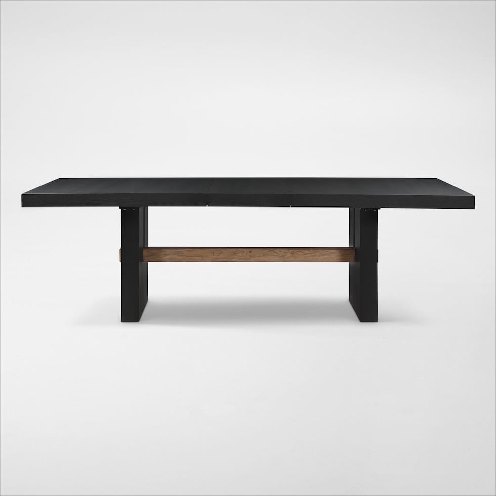 auburn dining light brown black legs  pc dining room   