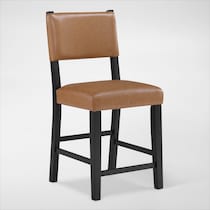 auburn dining light brown black legs counter height stool   
