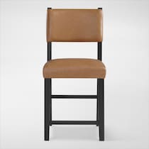 auburn dining light brown black legs counter height stool   