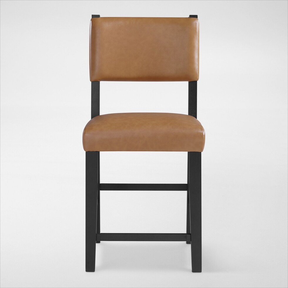 auburn dining light brown black legs counter height stool   