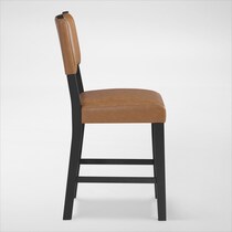 auburn dining light brown black legs counter height stool   