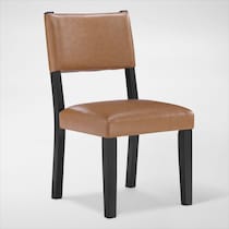 auburn dining light brown black legs dining chair   