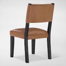 auburn dining light brown black legs dining chair   