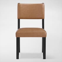 auburn dining light brown black legs dining chair   
