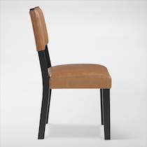 auburn dining light brown black legs dining chair   