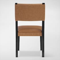auburn dining light brown black legs dining chair   