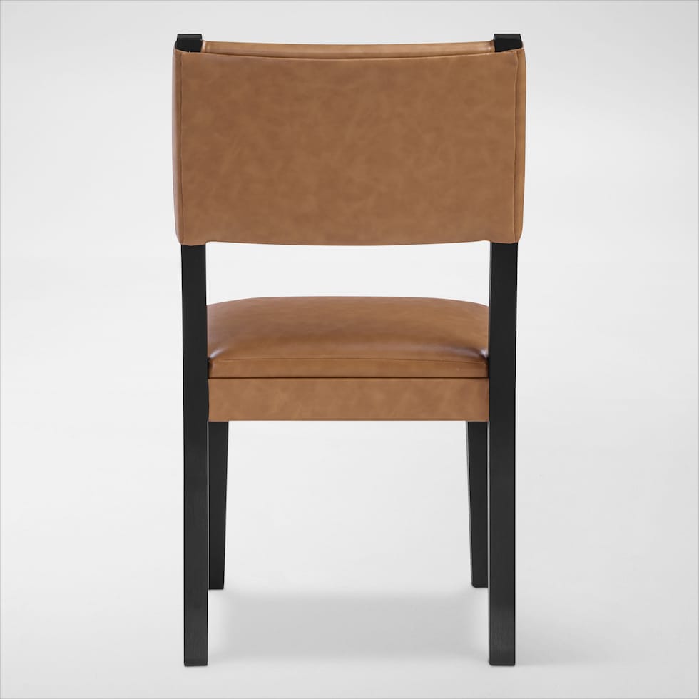 auburn dining light brown black legs dining chair   