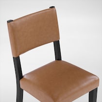 auburn dining light brown black legs dining chair   