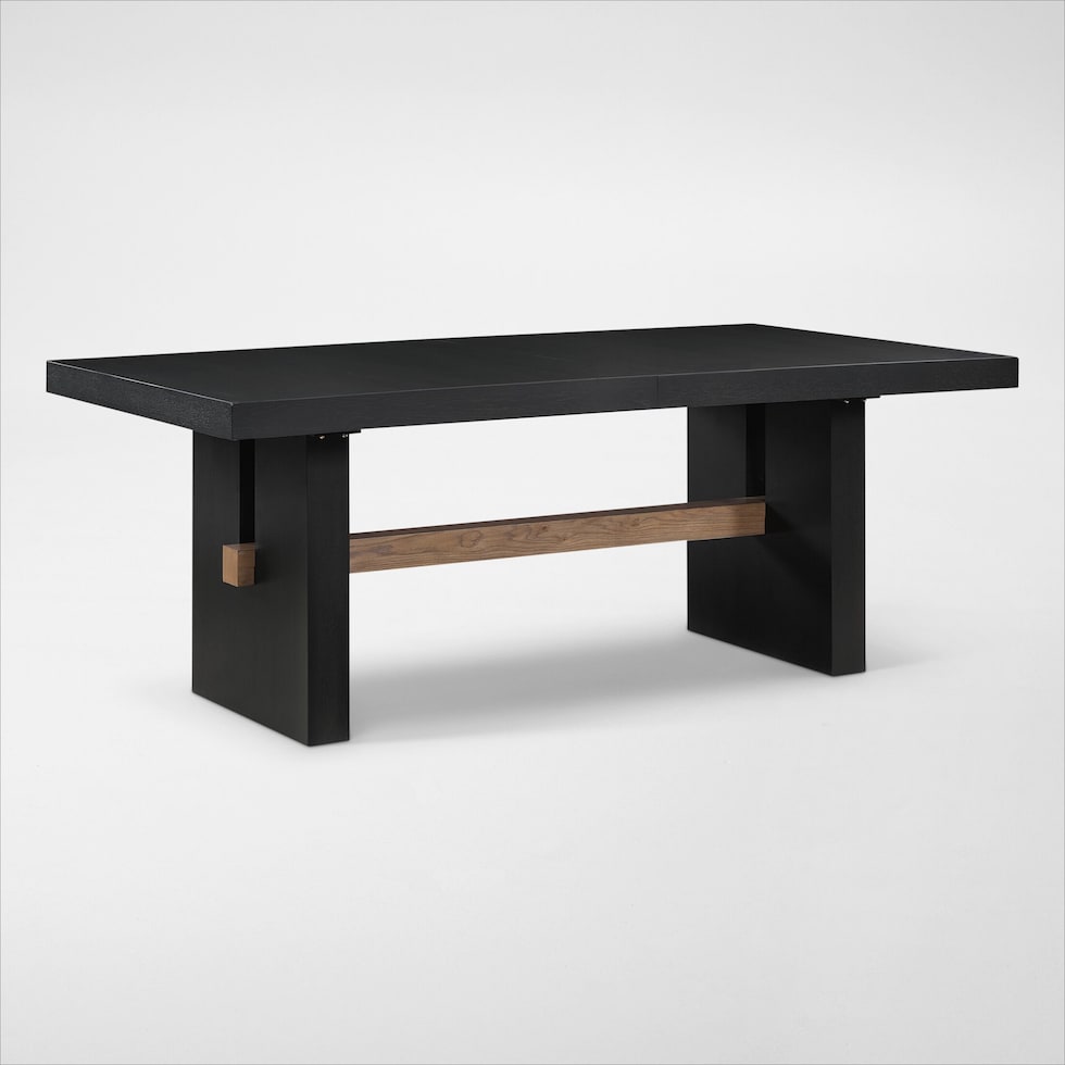 auburn dining white black legs  pc dining room   