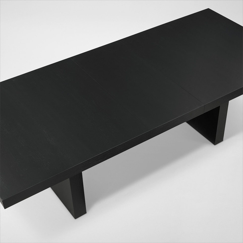 auburn dining white black legs  pc dining room   