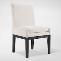 auburn dining white black legs  pc dining room   