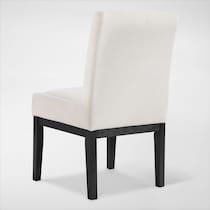 auburn dining white black legs  pc dining room   