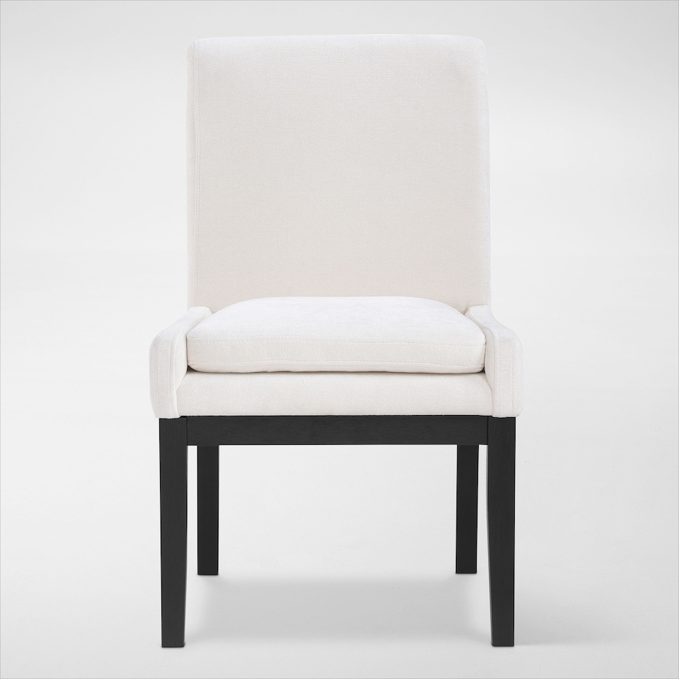 auburn dining white black legs  pc dining room   