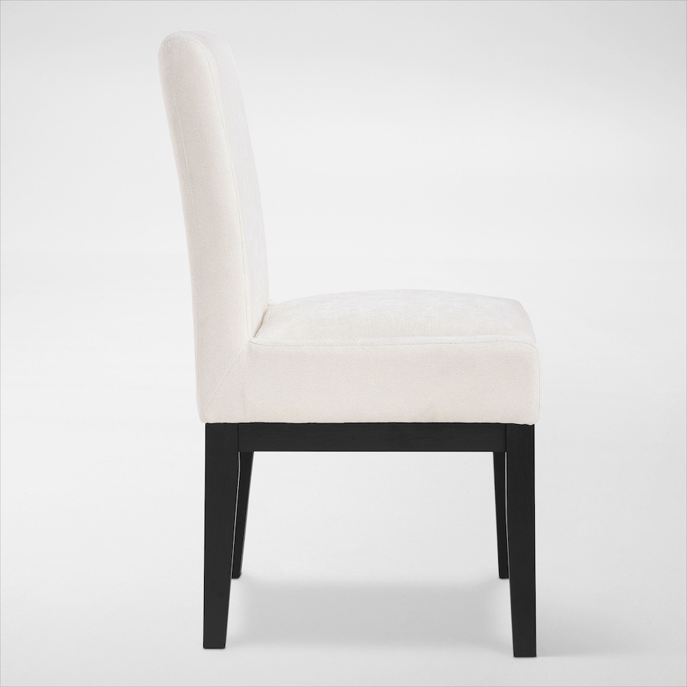 auburn dining white black legs  pc dining room   