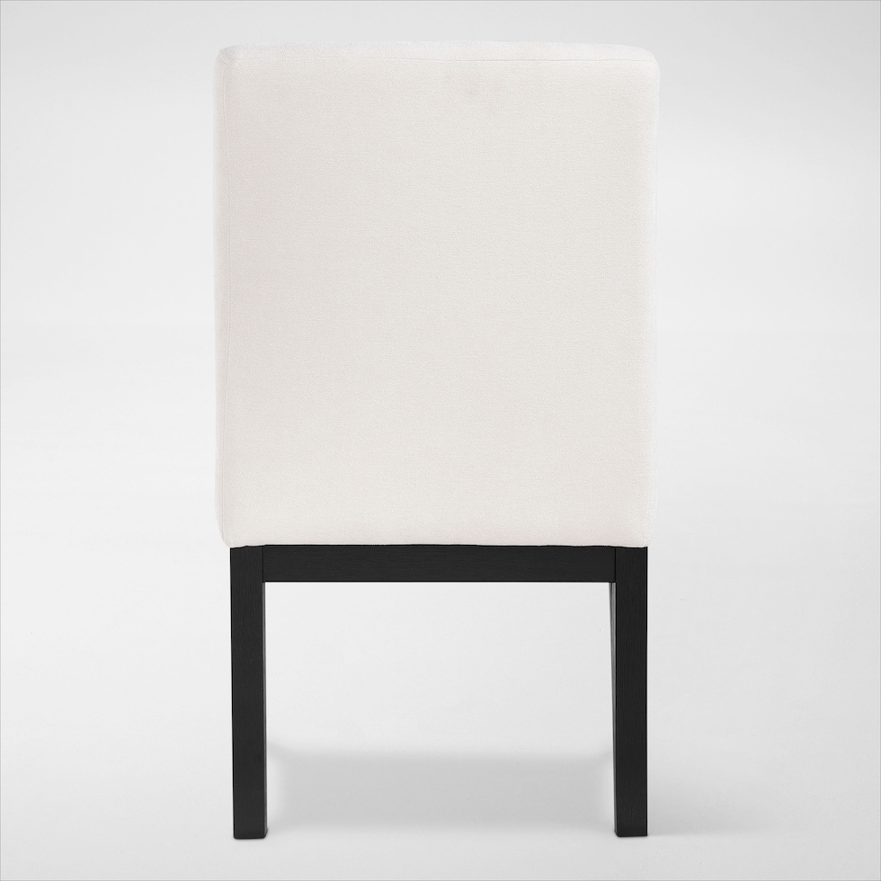 auburn dining white black legs  pc dining room   