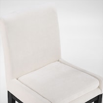auburn dining white black legs  pc dining room   