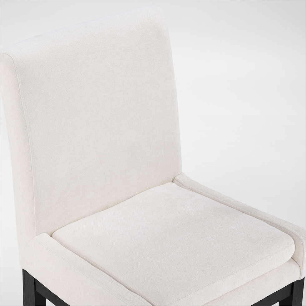 auburn dining white black legs  pc dining room   