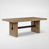 auburn dining white natural legs  pc dining room   