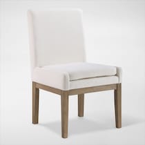 auburn dining white natural legs  pc dining room   