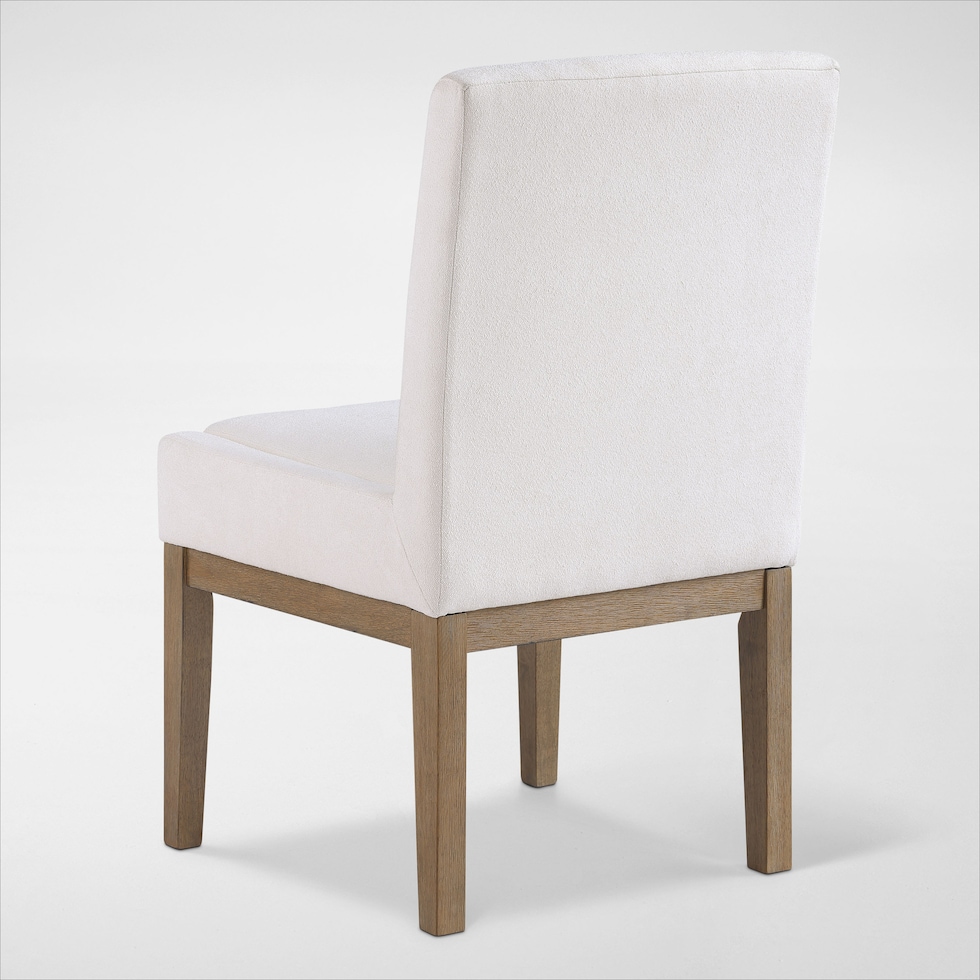 auburn dining white natural legs  pc dining room   