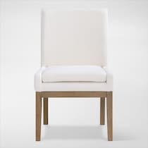 auburn dining white natural legs  pc dining room   