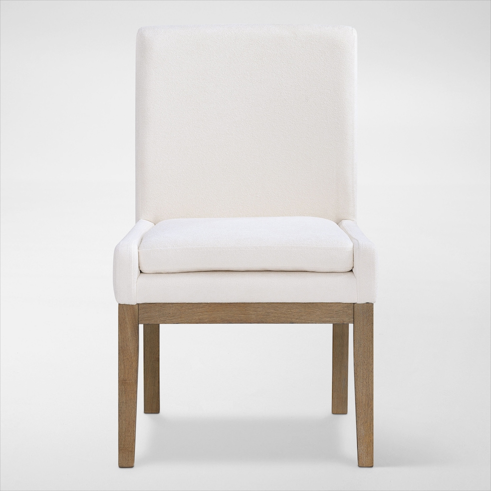 auburn dining white natural legs  pc dining room   