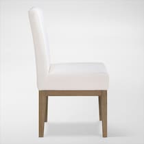 auburn dining white natural legs  pc dining room   