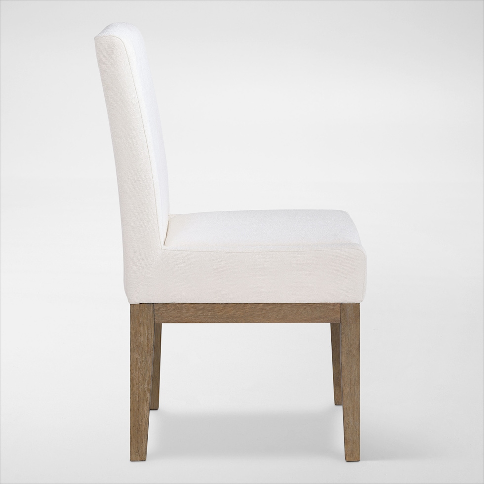 auburn dining white natural legs  pc dining room   