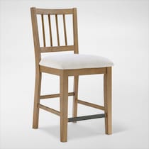 auburn dining white natural legs counter height stool   