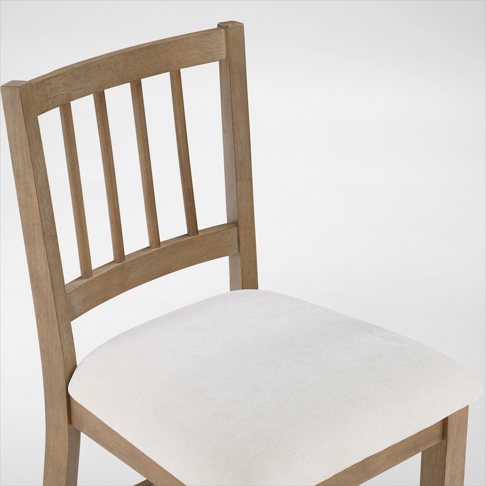 auburn dining white natural legs counter height stool   