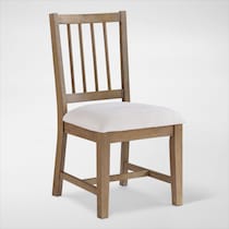 auburn dining white natural legs dining chair   