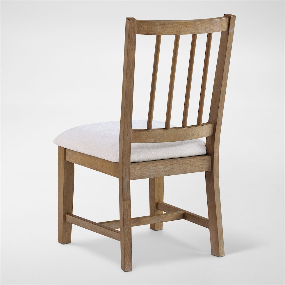 auburn dining white natural legs dining chair   